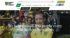 Desktop Screenshot of communitysportsfoundation.org.uk